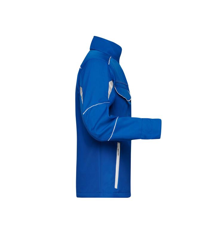 Unisex Workwear Softshell Jacket - COLOR - Royal/white 8528