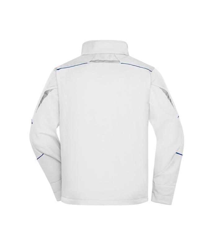 Unisex Workwear Softshell Jacket - COLOR - White/royal 8528