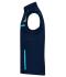 Unisex Workwear Softshell Vest - COLOR - Navy/turquoise 8529