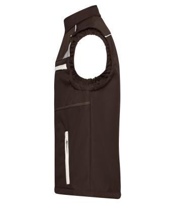 Unisex Workwear Softshell Vest - COLOR - Brown/stone 8529