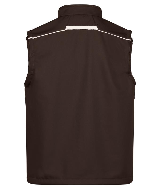 Unisex Workwear Softshell Vest - COLOR - Brown/stone 8529