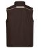 Unisex Workwear Softshell Vest - COLOR - Brown/stone 8529