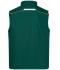 Unisex Workwear Softshell Vest - COLOR - Dark-green/orange 8529