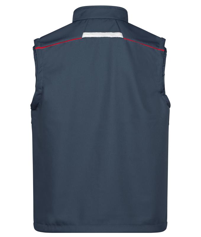 Unisex Workwear Softshell Vest - COLOR - Carbon/red 8529