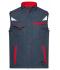 Unisex Workwear Softshell Vest - COLOR - Carbon/red 8529