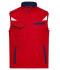 Unisex Workwear Softshell Vest - COLOR - Red/navy 8529