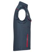 Unisex Workwear Softshell Vest - COLOR - Carbon/red 8529