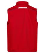 Unisex Workwear Softshell Vest - COLOR - Red/navy 8529