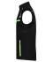 Unisex Workwear Softshell Vest - COLOR - Black/lime-green 8529
