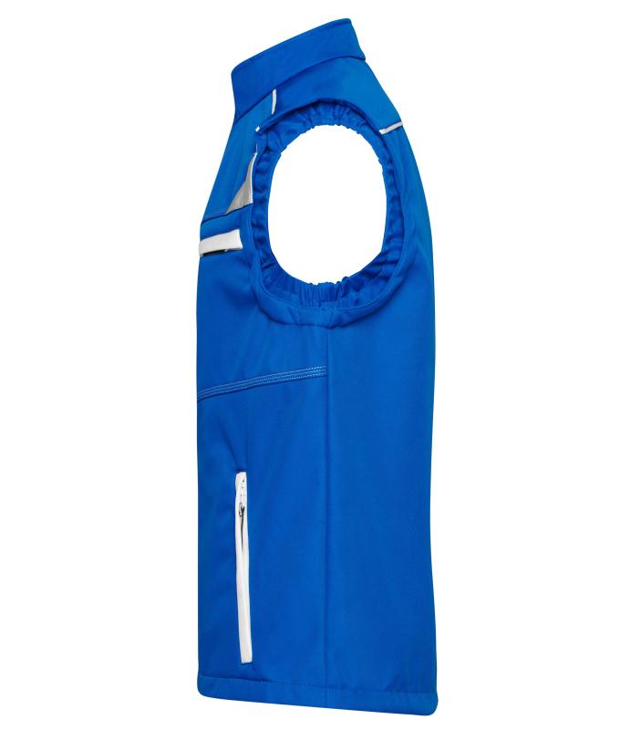 Unisex Workwear Softshell Vest - COLOR - Royal/white 8529