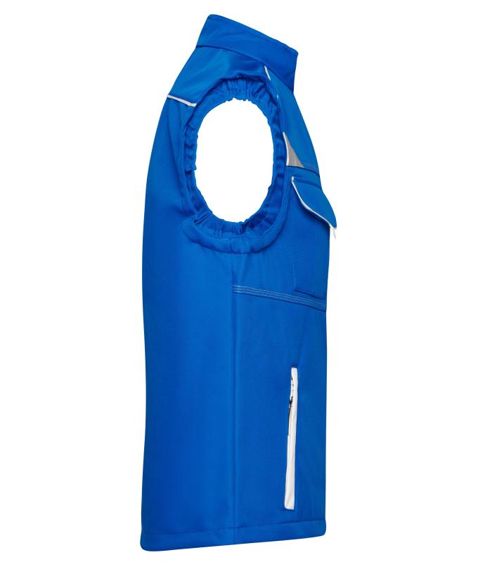 Unisex Workwear Softshell Vest - COLOR - Royal/white 8529