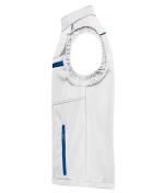 Unisex Workwear Softshell Vest - COLOR - White/royal 8529