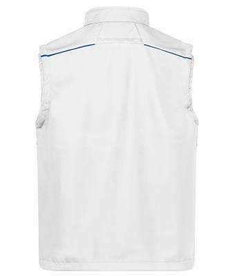 Unisex Workwear Softshell Vest - COLOR - White/royal 8529