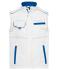 Unisex Workwear Softshell Vest - COLOR - White/royal 8529