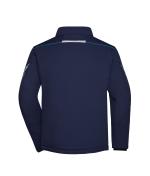 Unisex Workwear Softshell Padded Jacket - COLOR - Navy/turquoise 8530