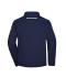 Unisex Workwear Softshell Padded Jacket - COLOR - Navy/turquoise 8530