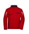 Unisex Workwear Softshell Padded Jacket - COLOR - Red/navy 8530