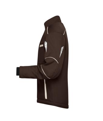 Unisex Workwear Softshell Padded Jacket - COLOR - Brown/stone 8530