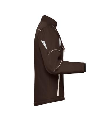 Unisex Workwear Softshell Padded Jacket - COLOR - Brown/stone 8530