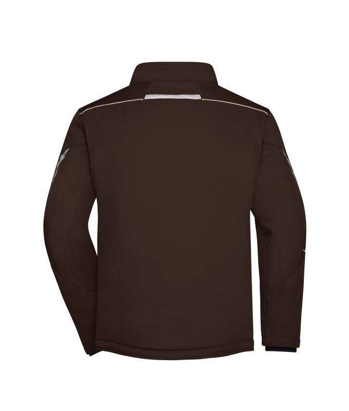 Unisex Workwear Softshell Padded Jacket - COLOR - Brown/stone 8530
