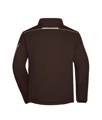 Unisex Workwear Softshell Padded Jacket - COLOR - Brown/stone 8530