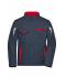 Unisex Workwear Softshell Padded Jacket - COLOR - Carbon/red 8530