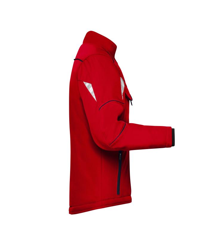 Unisex Workwear Softshell Padded Jacket - COLOR - Red/navy 8530