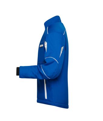 Unisex Workwear Softshell Padded Jacket - COLOR - Royal/white 8530