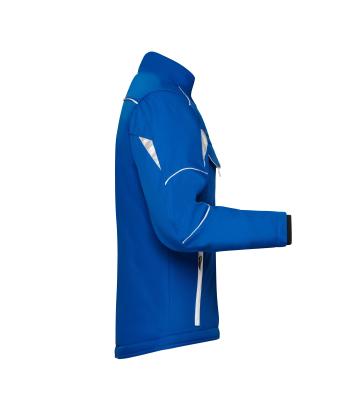 Unisex Workwear Softshell Padded Jacket - COLOR - Royal/white 8530