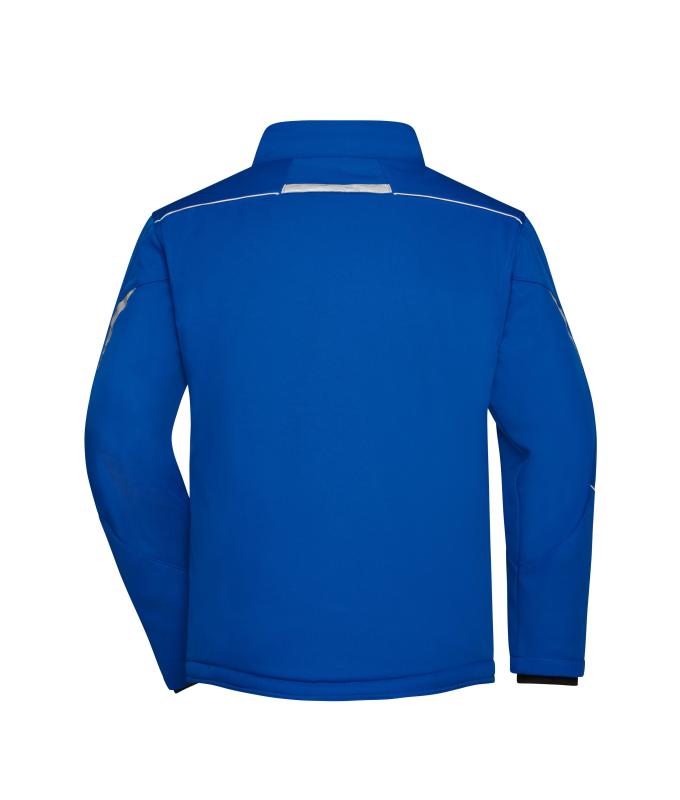 Unisex Workwear Softshell Padded Jacket - COLOR - Royal/white 8530