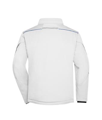 Unisex Workwear Softshell Padded Jacket - COLOR - White/royal 8530