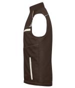 Unisex Workwear Softshell Padded Vest - COLOR - Brown/stone 8531
