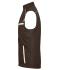 Unisex Workwear Softshell Padded Vest - COLOR - Brown/stone 8531