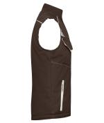 Unisex Workwear Softshell Padded Vest - COLOR - Brown/stone 8531