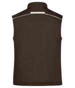 Unisex Workwear Softshell Padded Vest - COLOR - Brown/stone 8531