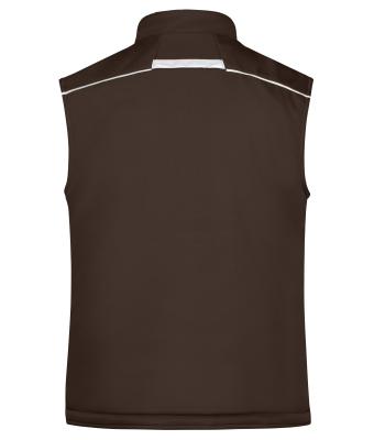 Unisex Workwear Softshell Padded Vest - COLOR - Brown/stone 8531