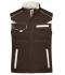 Unisex Workwear Softshell Padded Vest - COLOR - Brown/stone 8531