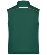 Unisex Workwear Softshell Padded Vest - COLOR - Dark-green/orange 8531