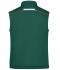 Unisex Workwear Softshell Padded Vest - COLOR - Dark-green/orange 8531