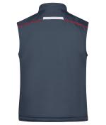 Unisex Workwear Softshell Padded Vest - COLOR - Carbon/red 8531
