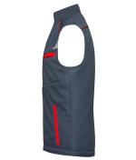 Unisex Workwear Softshell Padded Vest - COLOR - Carbon/red 8531