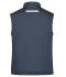 Unisex Workwear Softshell Padded Vest - COLOR - Carbon/red 8531