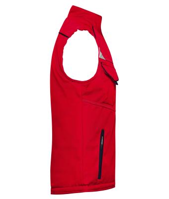 Unisex Workwear Softshell Padded Vest - COLOR - Red/navy 8531