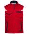 Unisex Workwear Softshell Padded Vest - COLOR - Red/navy 8531