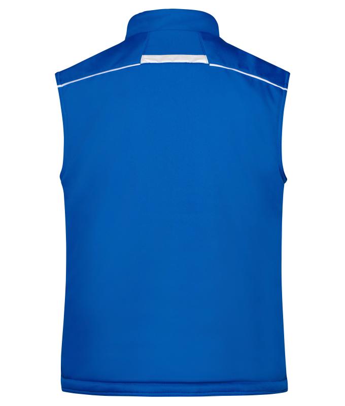Unisex Workwear Softshell Padded Vest - COLOR - Royal/white 8531
