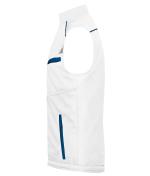 Unisex Workwear Softshell Padded Vest - COLOR - White/royal 8531