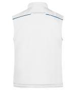 Unisex Workwear Softshell Padded Vest - COLOR - White/royal 8531