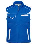 Unisex Workwear Softshell Padded Vest - COLOR - Royal/white 8531