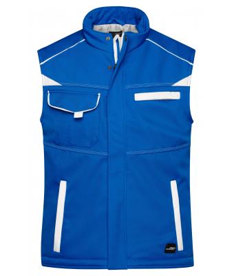 Unisex Workwear Softshell Padded Vest - COLOR - Royal/white 8531