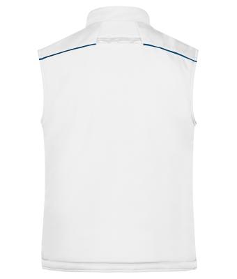 Unisex Workwear Softshell Padded Vest - COLOR - White/royal 8531